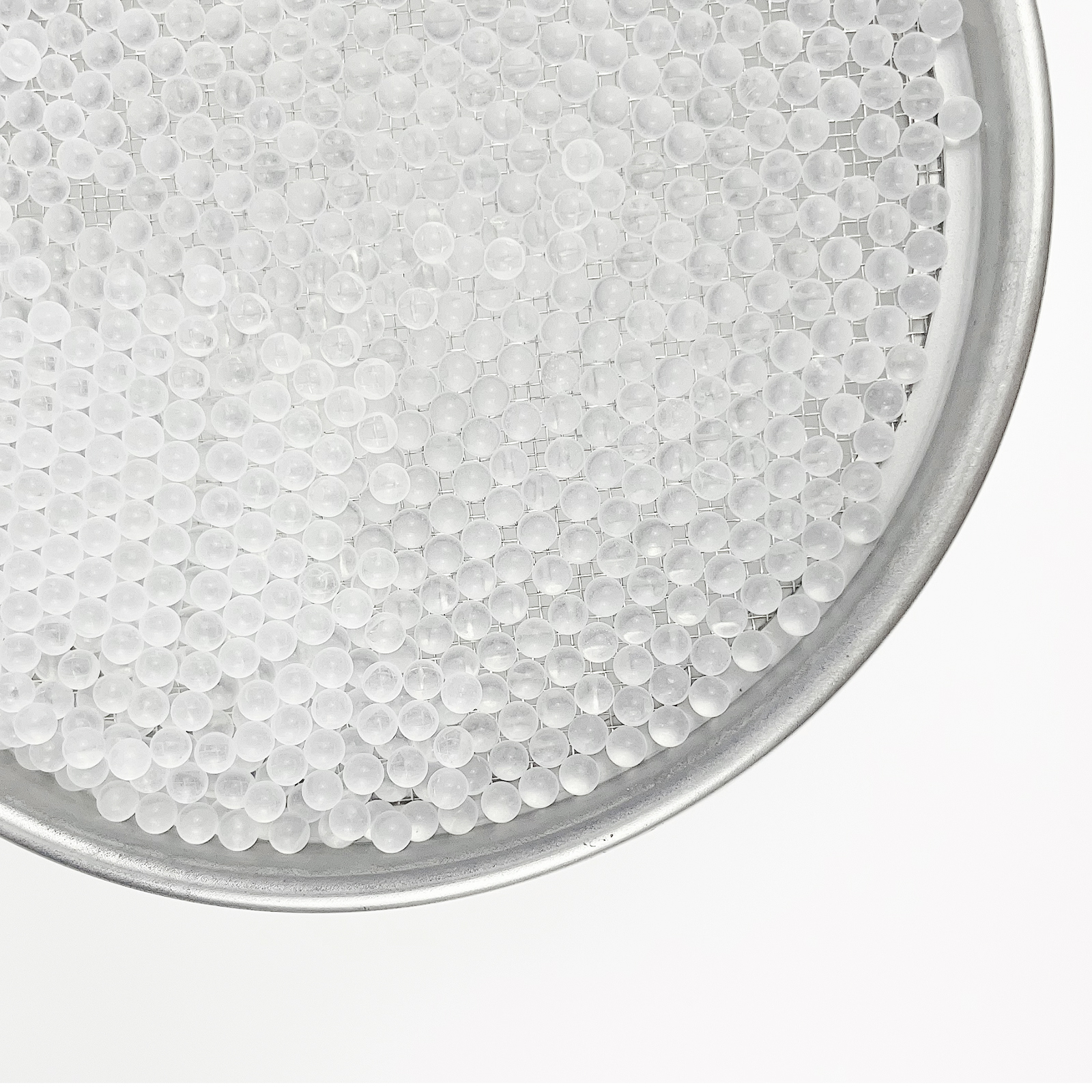 Wholesale Solid Round Clear Glass Boiling Stones Beads, 6mm Diameter, Approx 1000 Beads