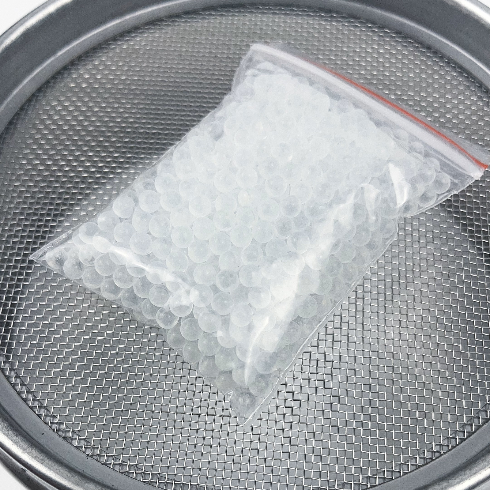 Wholesale Solid Round Clear Glass Boiling Stones Beads, 6mm Diameter, Approx 1000 Beads