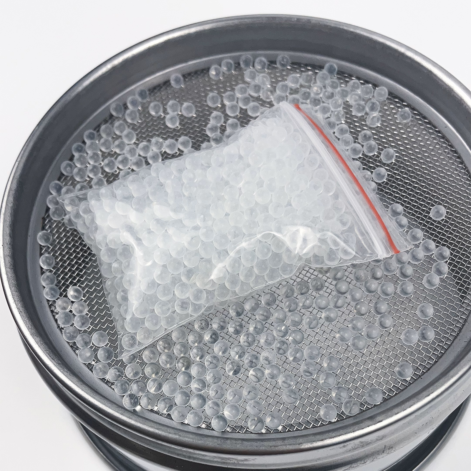 Wholesale Solid Round Clear Glass Boiling Stones Beads, 6mm Diameter, Approx 1000 Beads