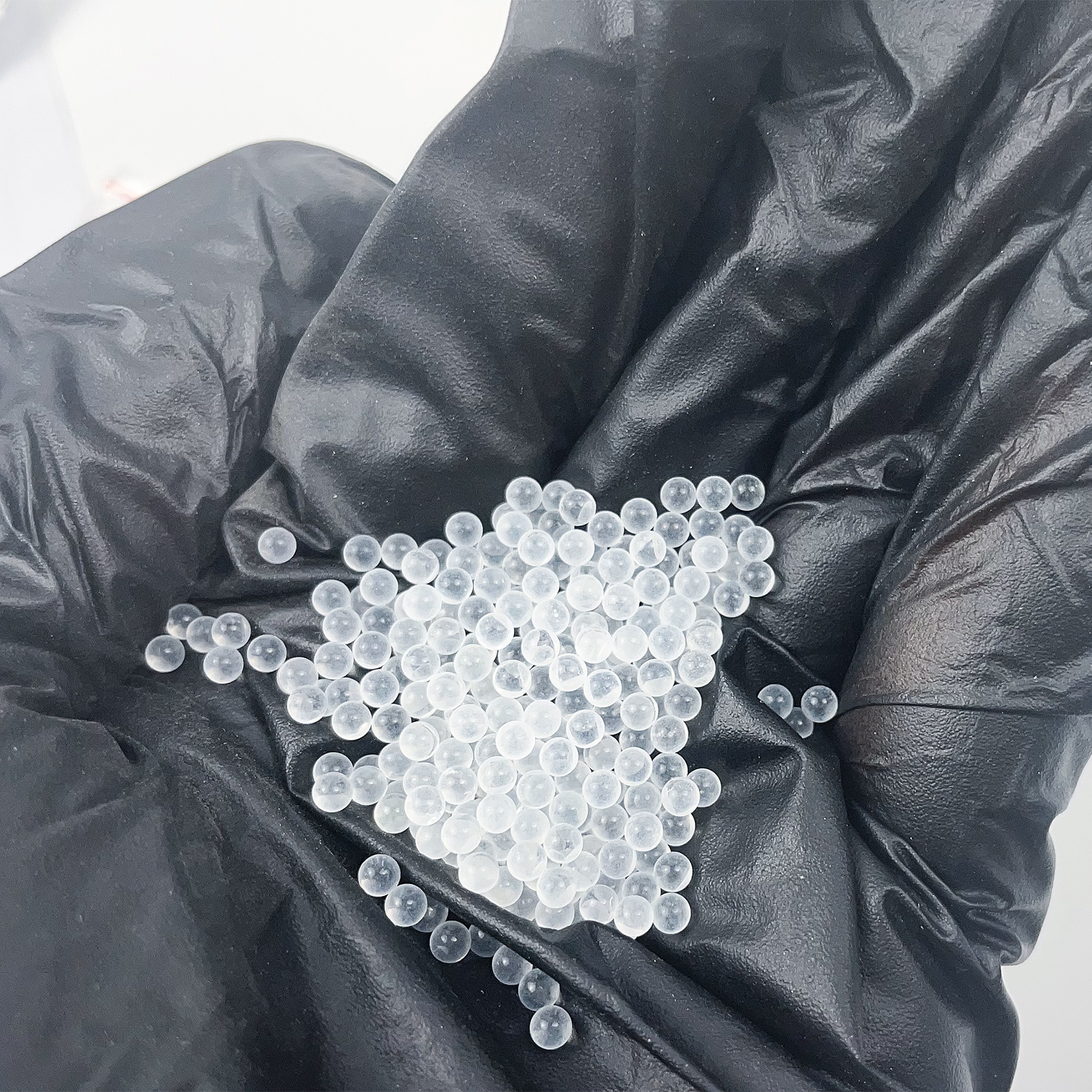 Wholesale Solid Round Clear Glass Boiling Stones Beads, 6mm Diameter, Approx 1000 Beads