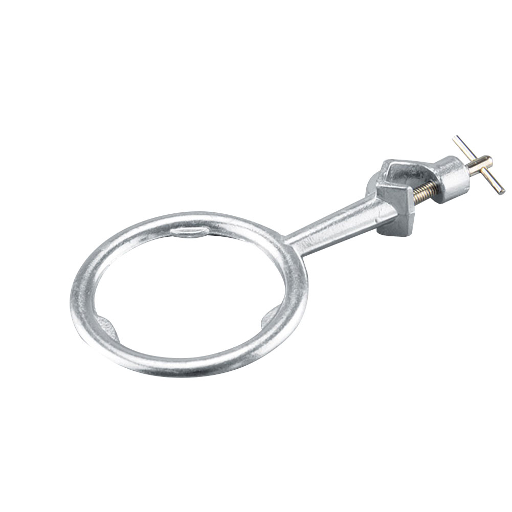 ADAMAS-BETA Laboratory Titration Table Support Ring Aluminium Alloy Closed Loop Iron Frame Platform Straight Shank for Beaker/Flask