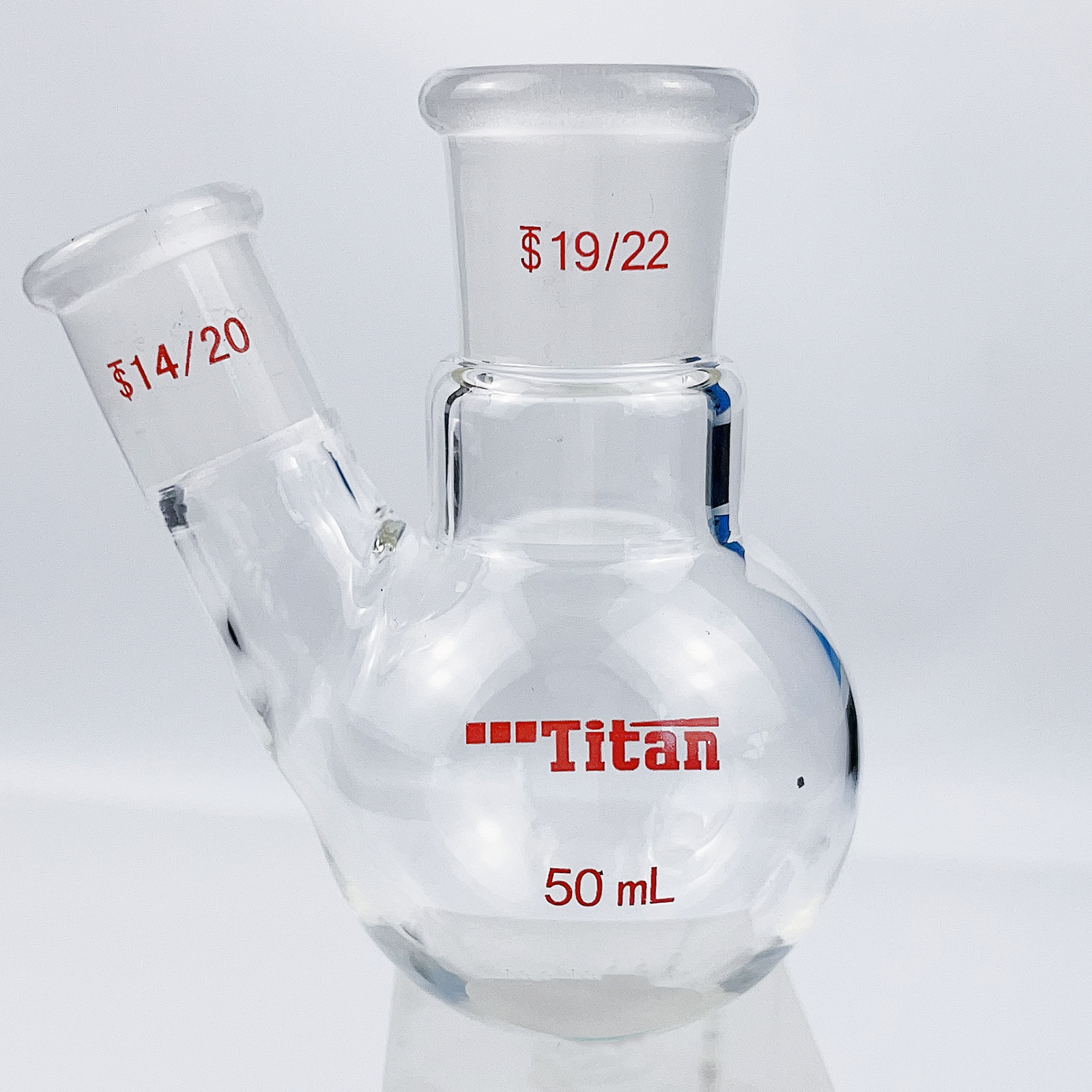 ADAMAS-BETA Two-Necked Flask Lab Glassware Spherical Bottle Round-Bottomed Grind Reaction Flasks 10-2000ml for Distillation Experiment