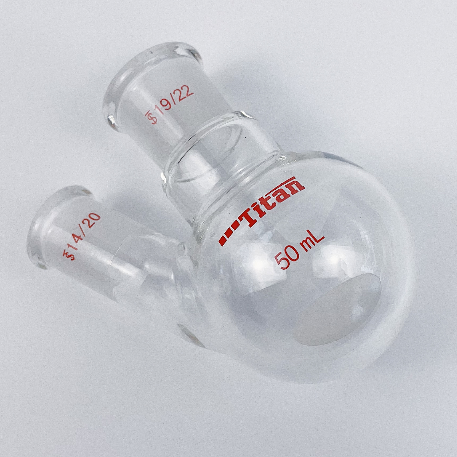 ADAMAS-BETA Two-Necked Flask Lab Glassware Spherical Bottle Round-Bottomed Grind Reaction Flasks 10-2000ml for Distillation Experiment