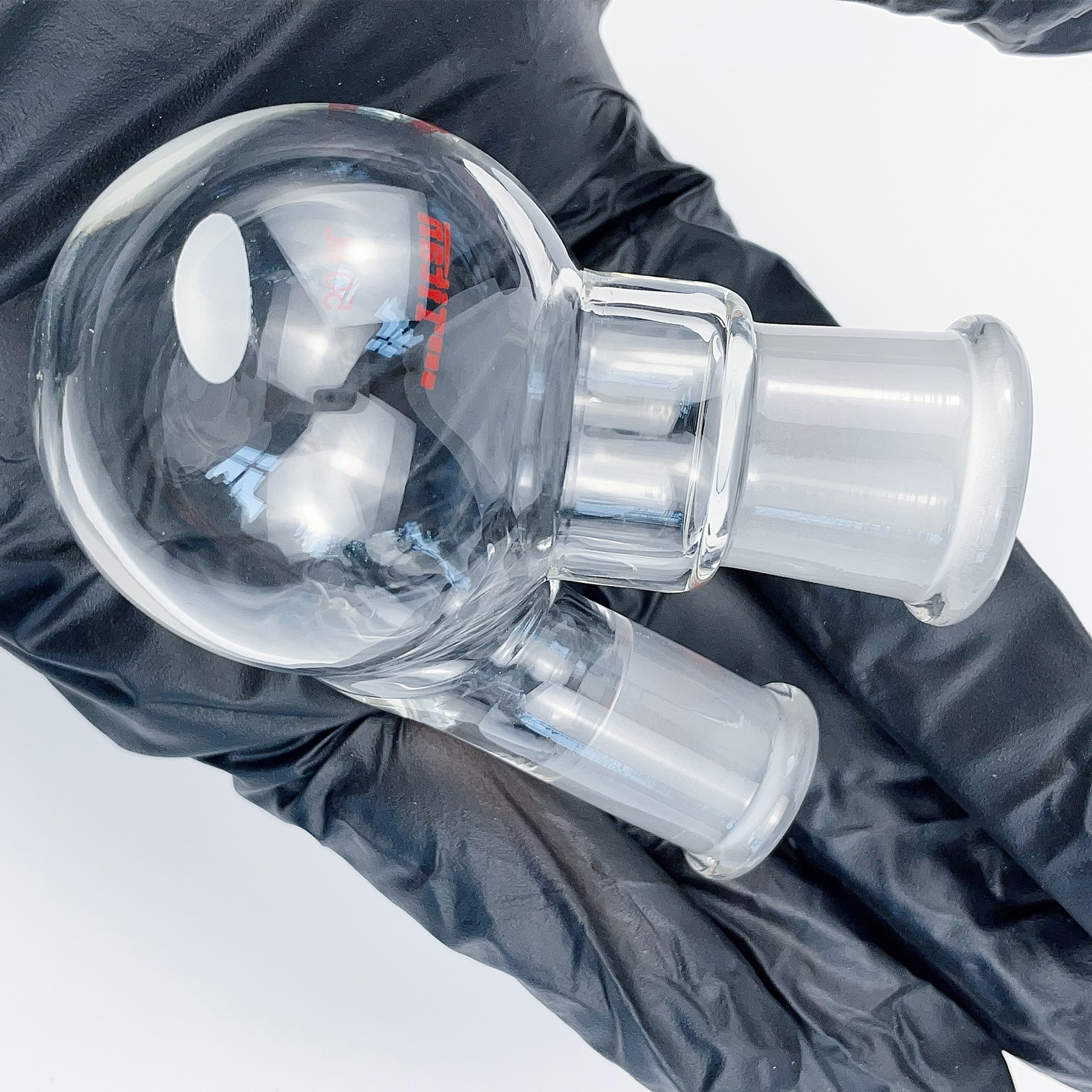 ADAMAS-BETA Two-Necked Flask Lab Glassware Spherical Bottle Round-Bottomed Grind Reaction Flasks 10-2000ml for Distillation Experiment