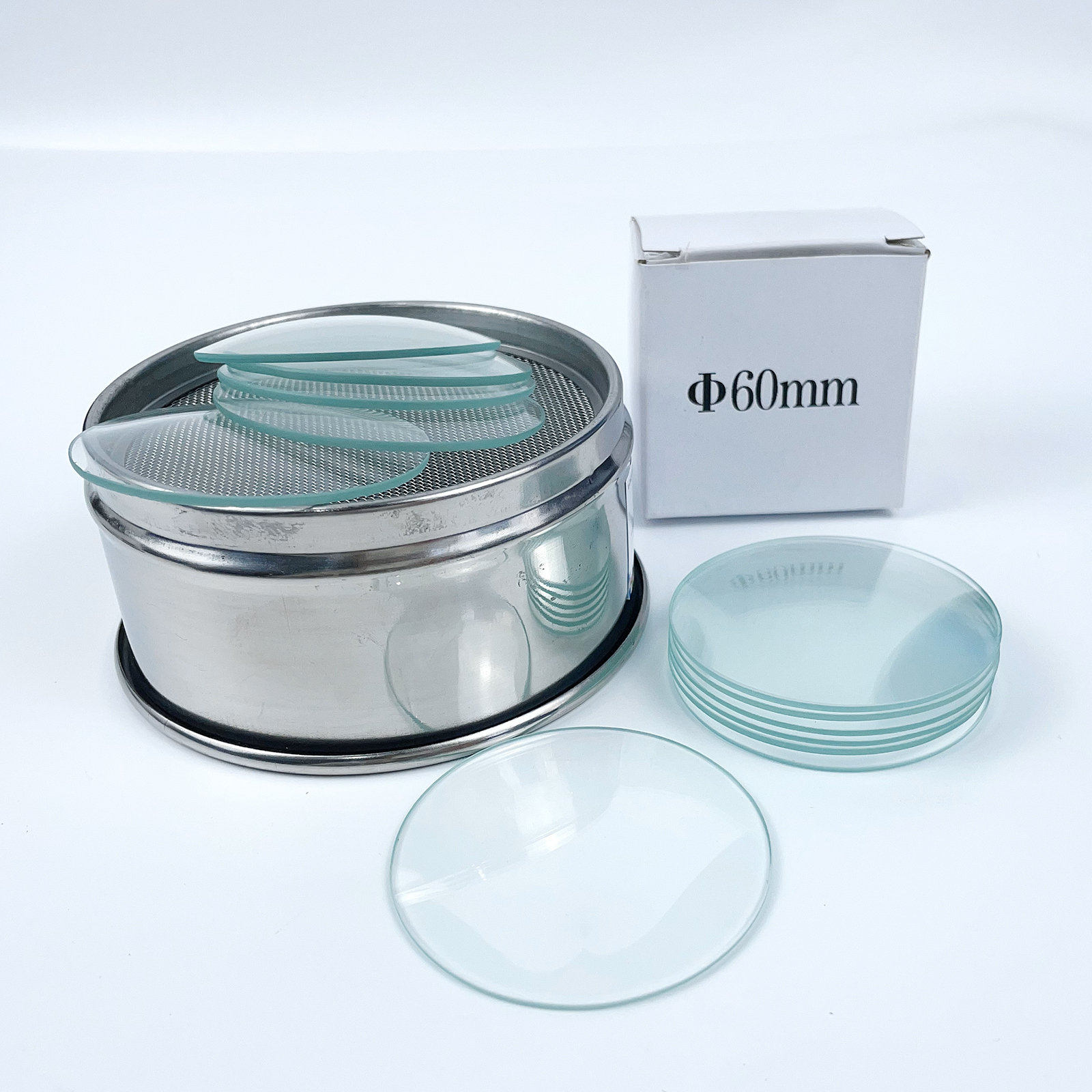 ADAMAS BETA Watch Glass Surface Dish Beaker Cover Thick Laboratory Evaporation Crystallization Dish Diameter 45-180mm Lab Glassware(Pack of 10)