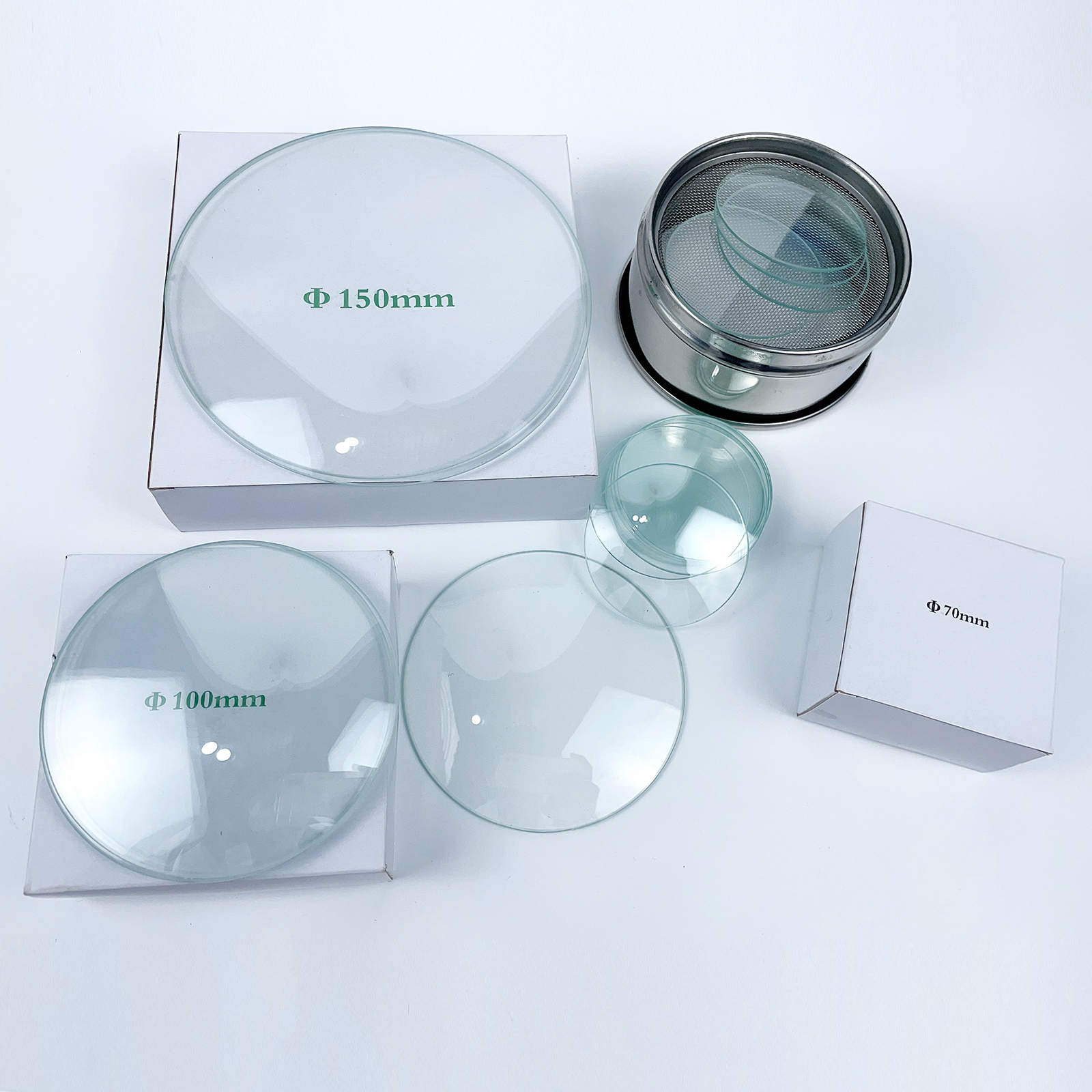 ADAMAS BETA Watch Glass Surface Dish Beaker Cover Thick Laboratory Evaporation Crystallization Dish Diameter 45-180mm Lab Glassware(Pack of 10)