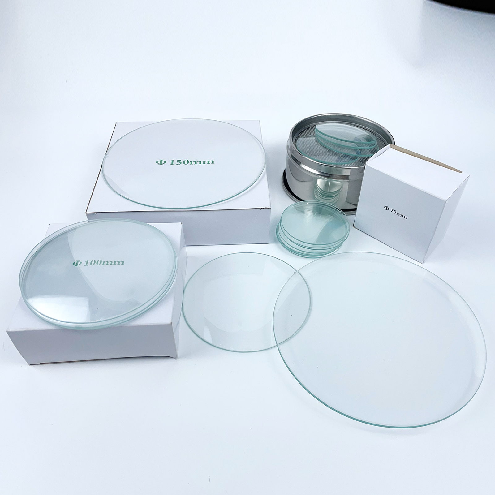 ADAMAS BETA Watch Glass Surface Dish Beaker Cover Thick Laboratory Evaporation Crystallization Dish Diameter 45-180mm Lab Glassware(Pack of 10)