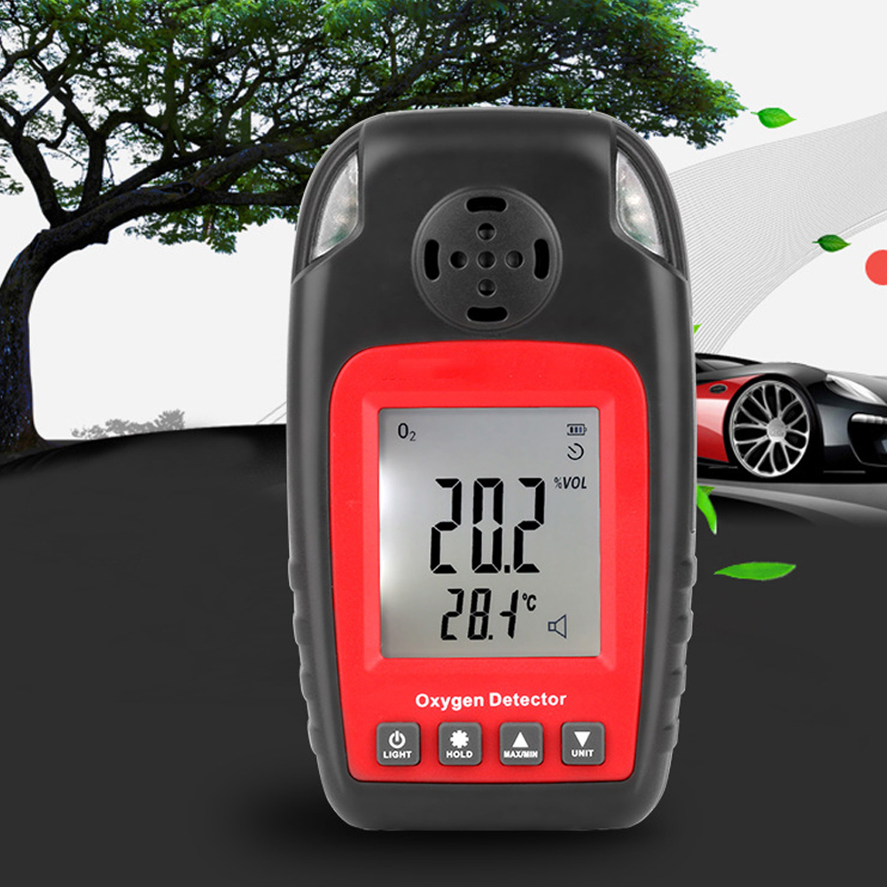ADAMAS-BETA Lab Equipment Oxygen Detector Independent Gas Sensor Warning-up High Sensitive Poisoning Alarm Portable Oxygen Concentration Detector 