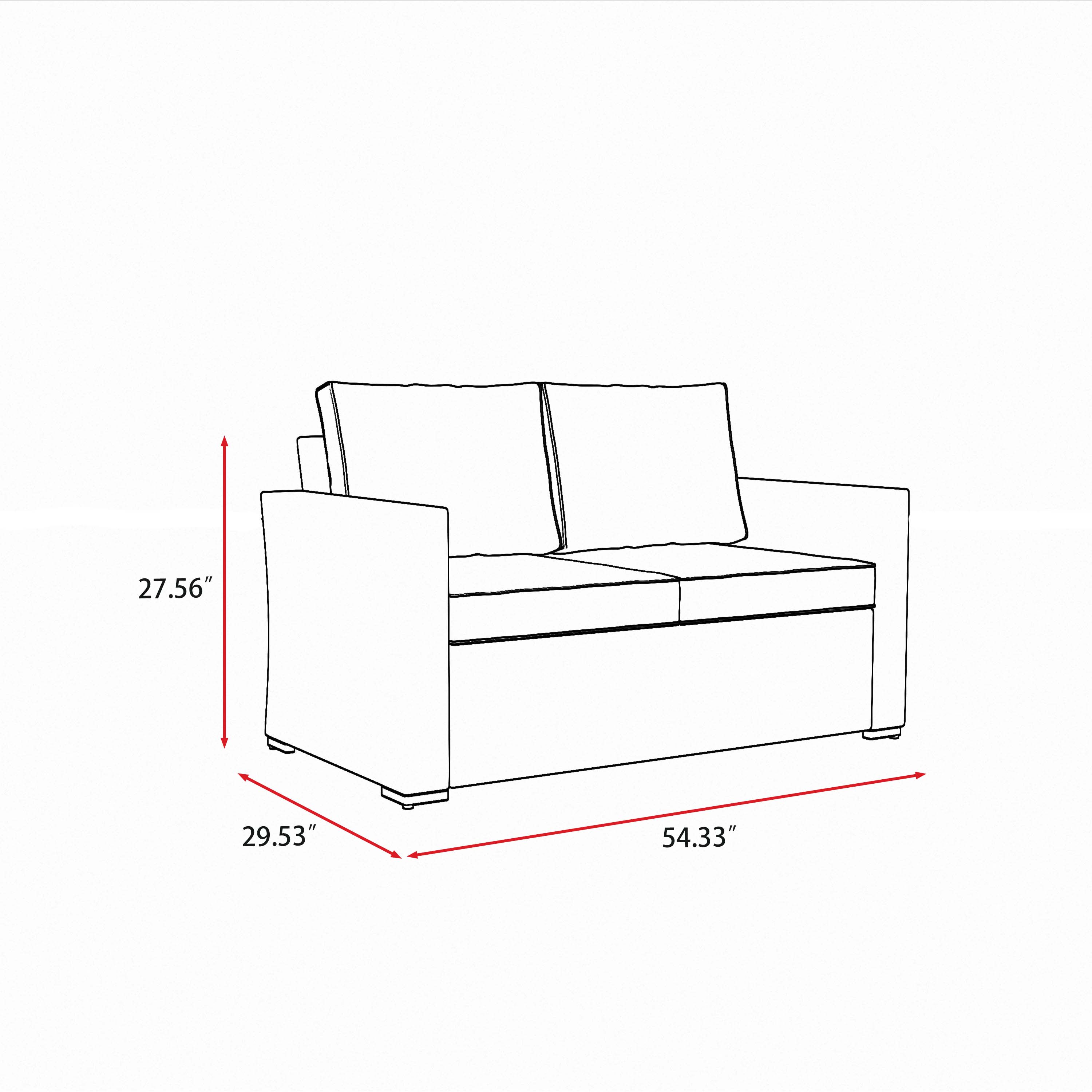 Eastlake 5 - Person Outdoor Seating Group with Cushions - Fire Table