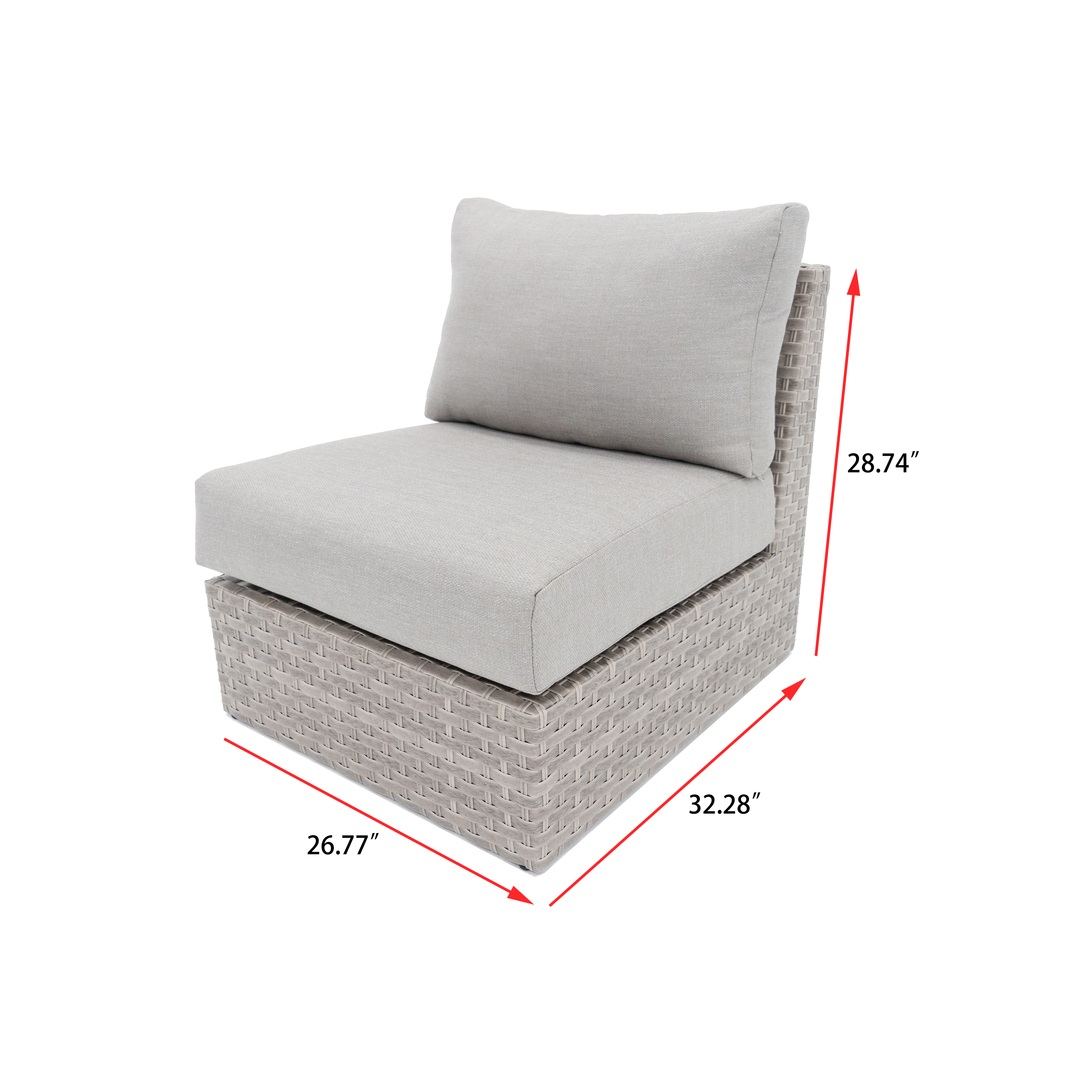 AVALON 10 Piece Wicker Sectional Sofa Set With Fire table-Egg - 8 Seat