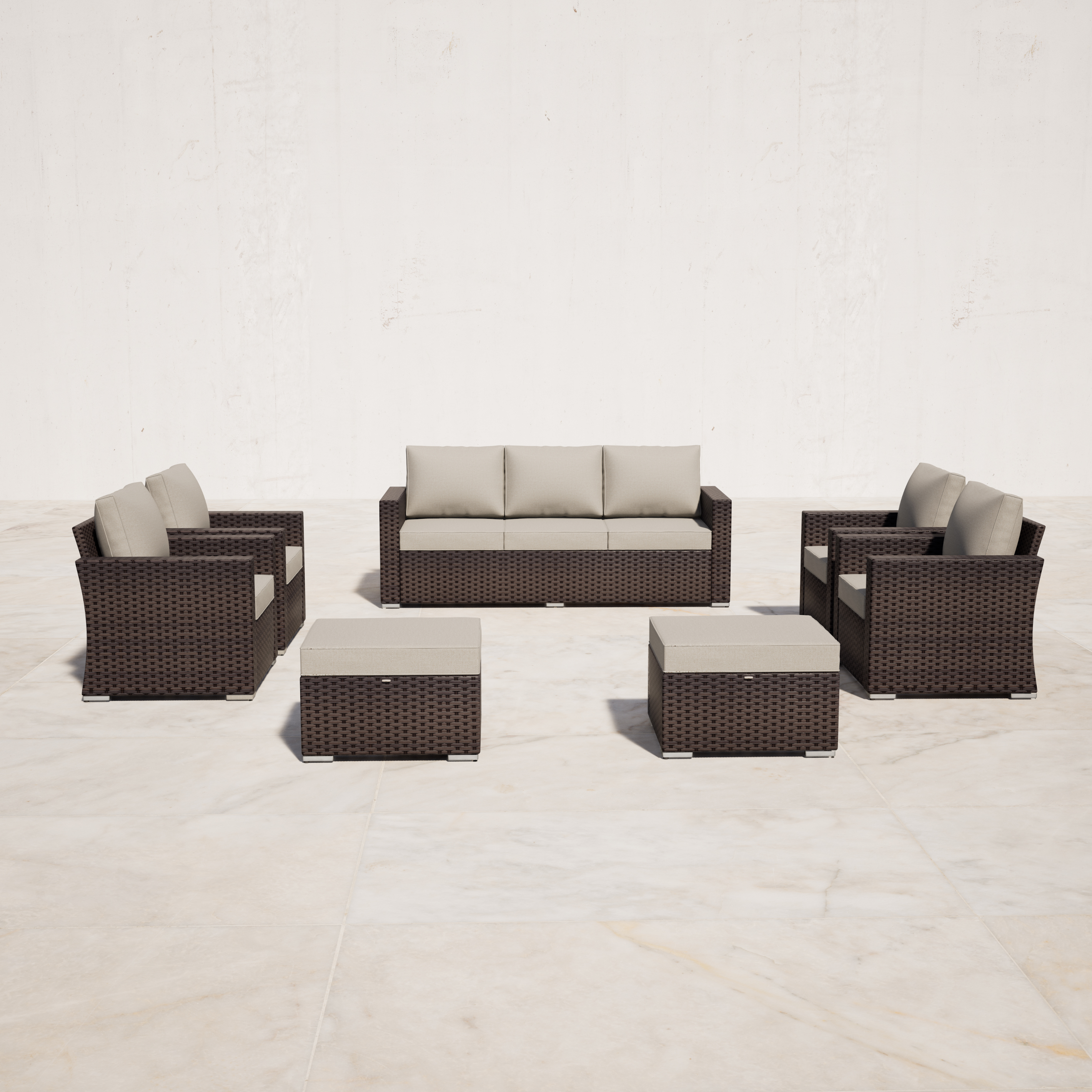Eastlake 7 - Person Outdoor Seating Group with Cushions
