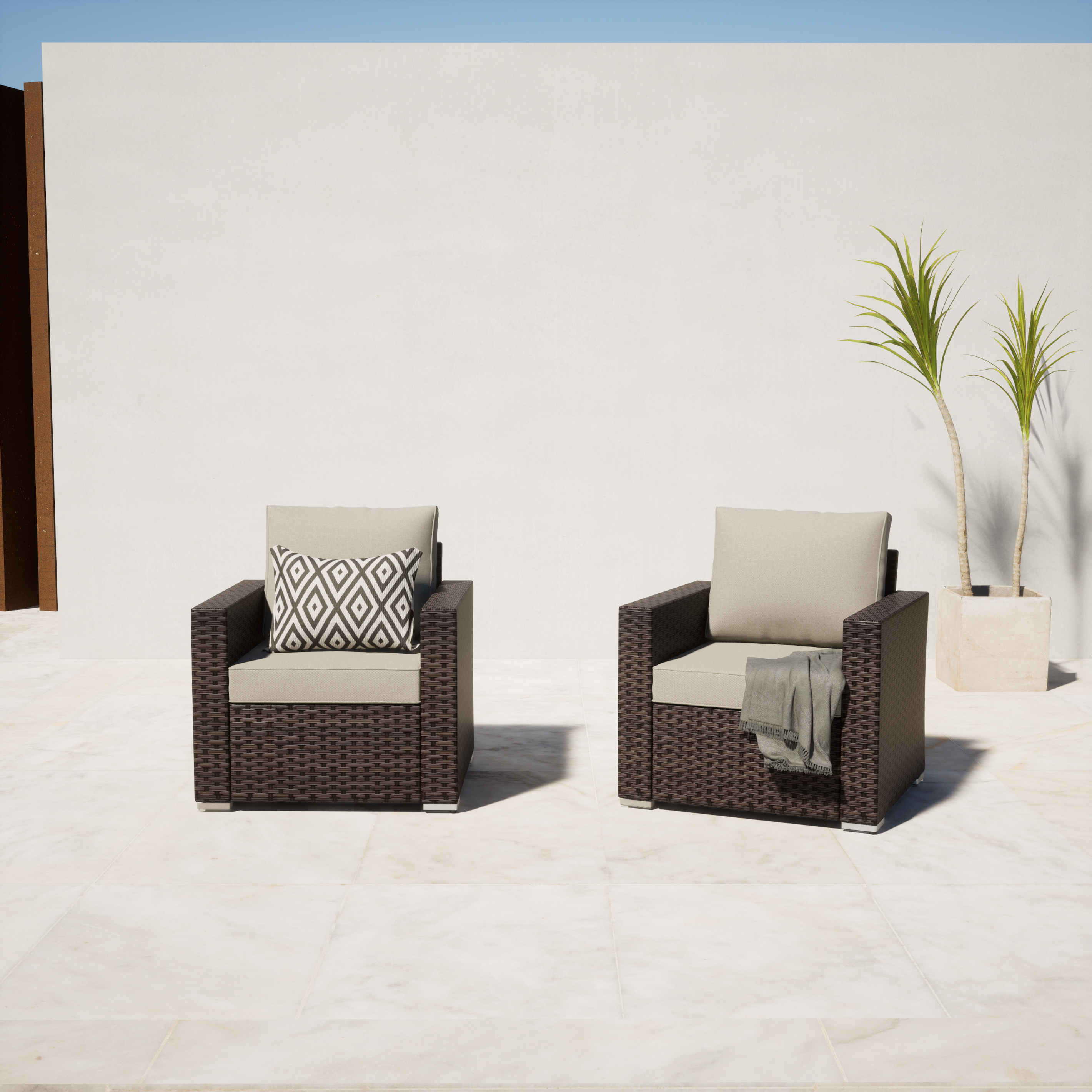 Eastlake 2 - Person Outdoor Seating Group with Cushions