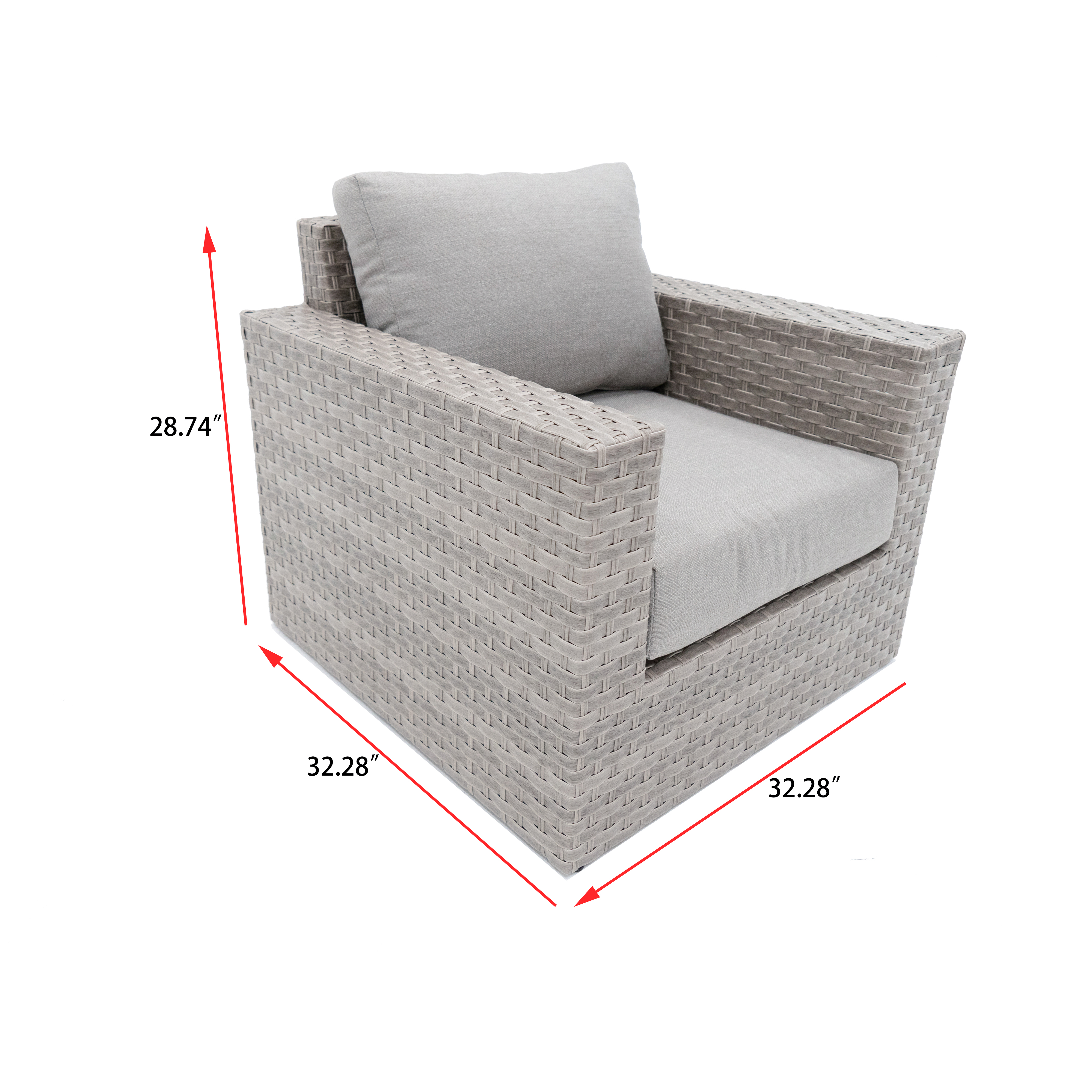 AVALON 10 Piece Wicker Sectional Sofa Set With Fire table-Egg - 8 Seat