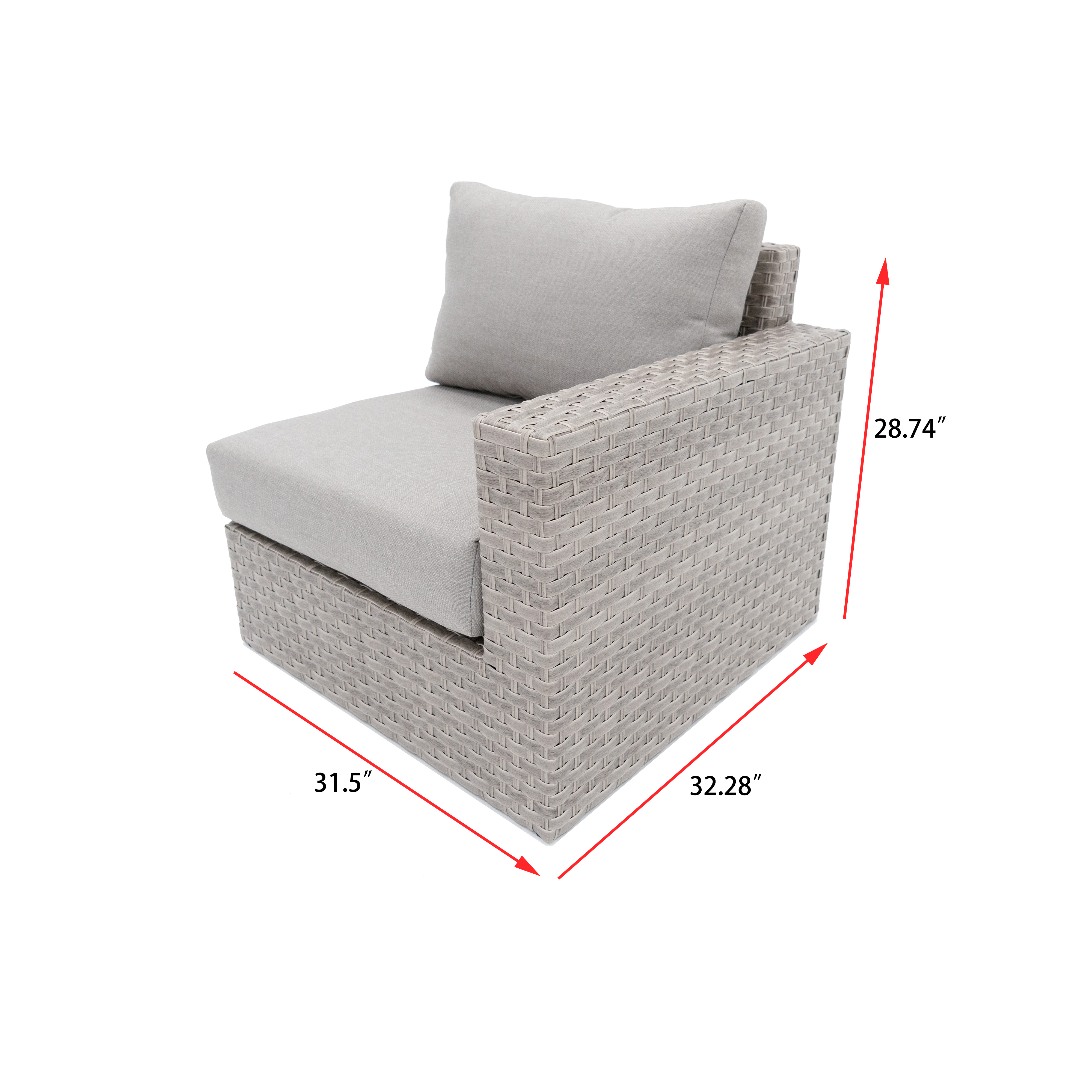 AVALON 10 Piece Wicker Sectional Sofa Set With Fire table-Egg - 8 Seat