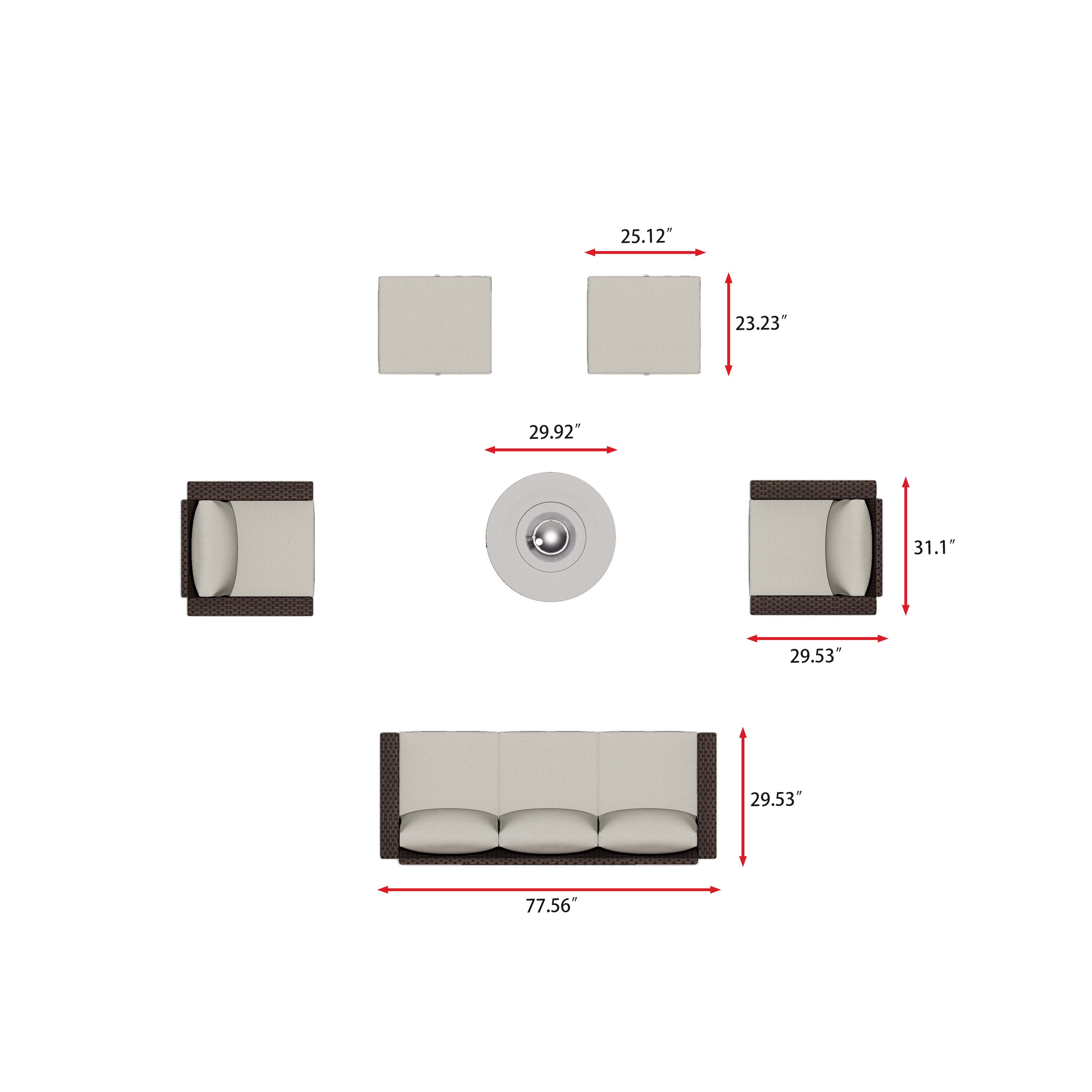 [Copy]Eastlake 6 - Person Outdoor Seating Group with Cushions