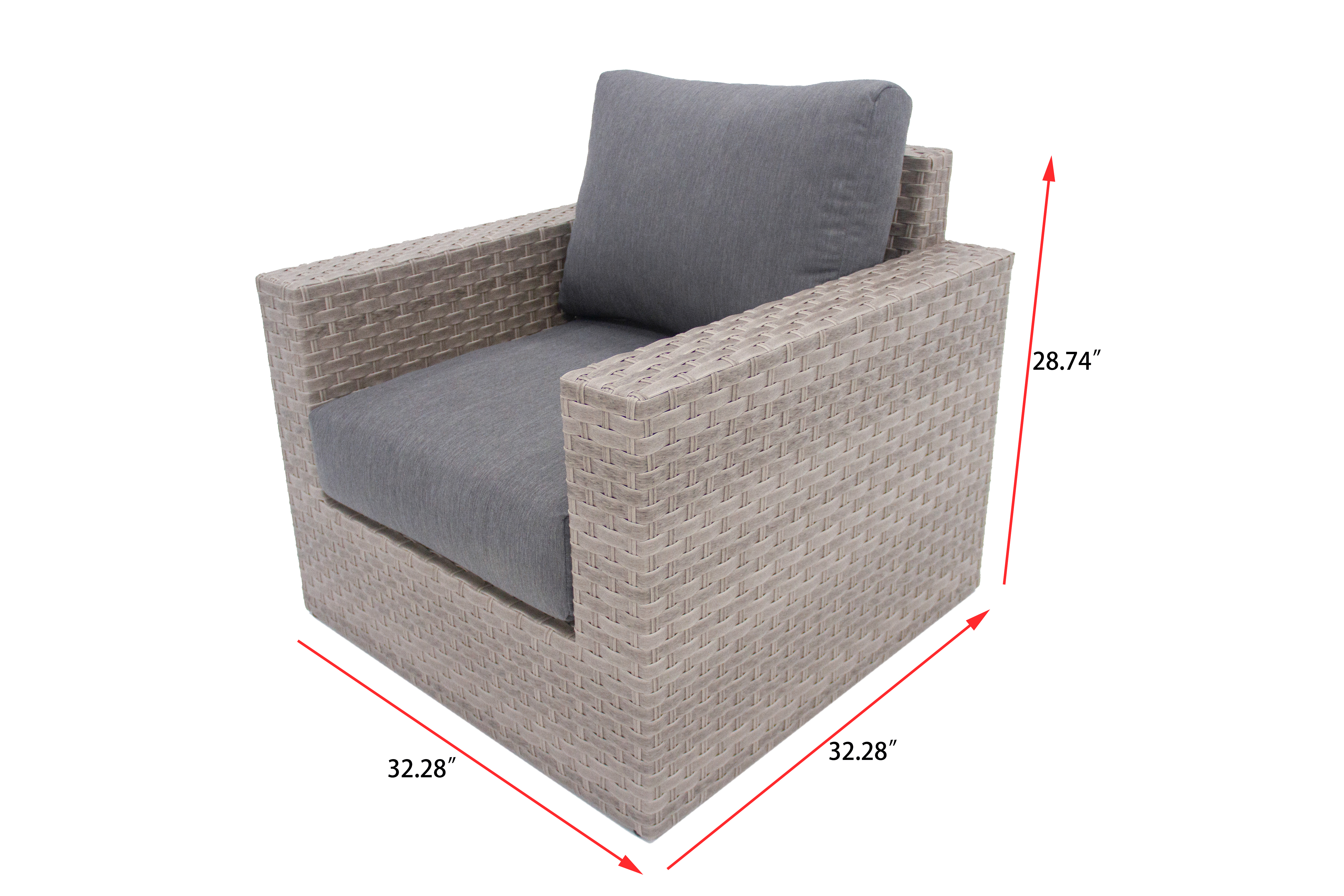 AVALON 10 Piece Wicker Sectional Sofa Set With Fire table-Egg - 8 Seat