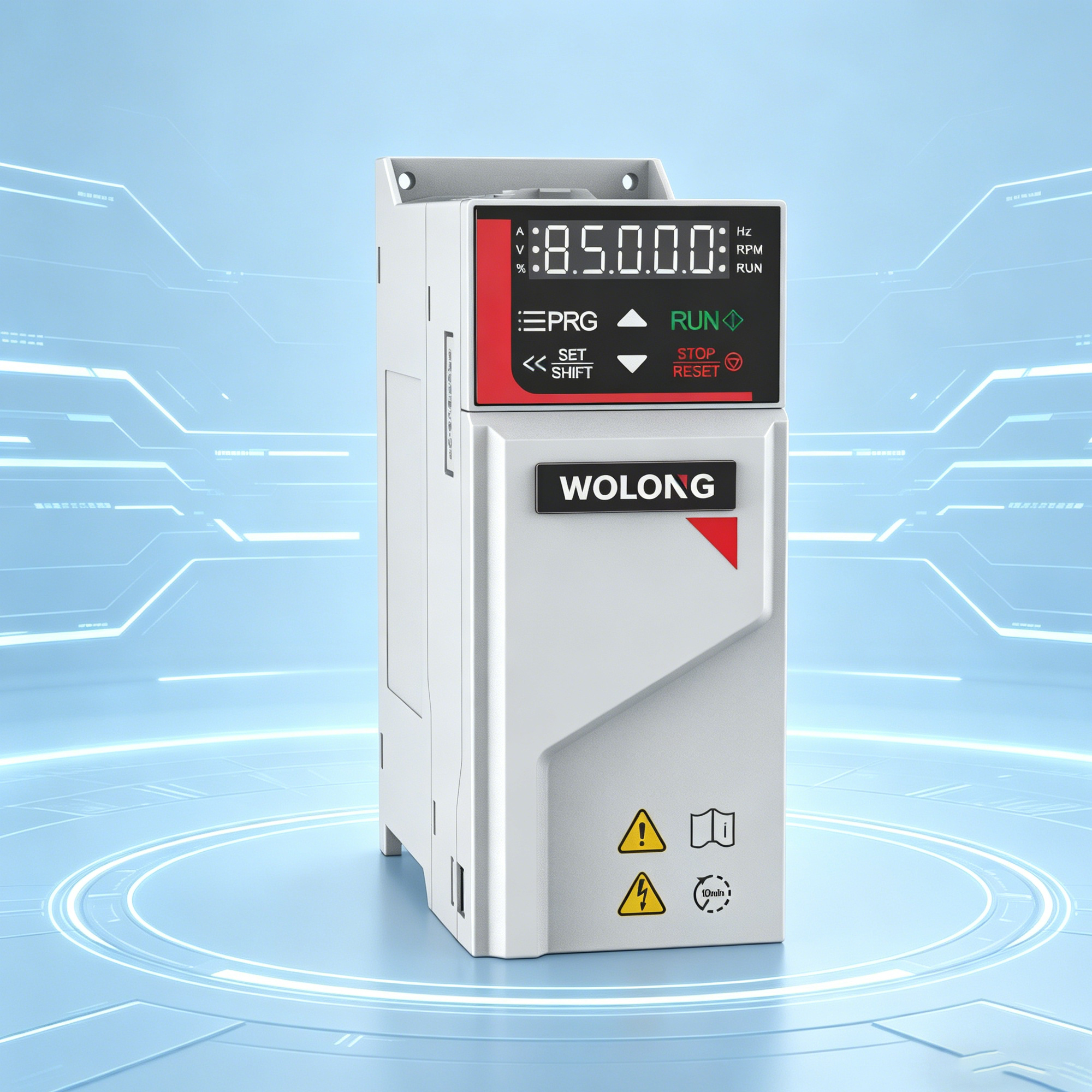 WD200-T3-R75G-B WOLONG 0.75kW Three-Phase General-Purpose VFD