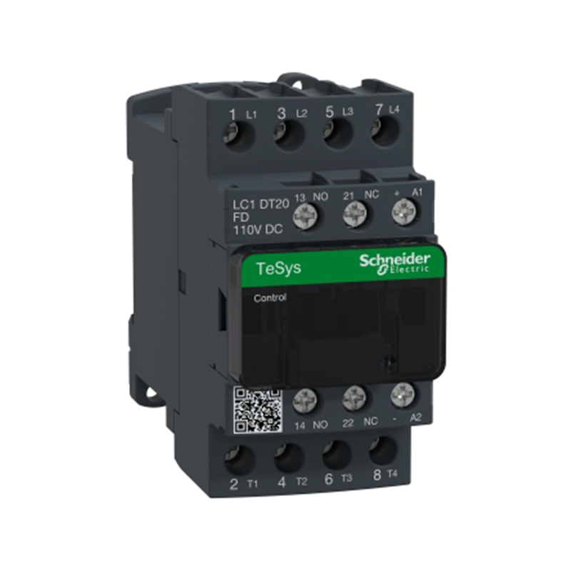 LC1DT20FDC Schneider Electric TeSys D Contactor 20A 4P 110V DC Coil LC1DT20FD