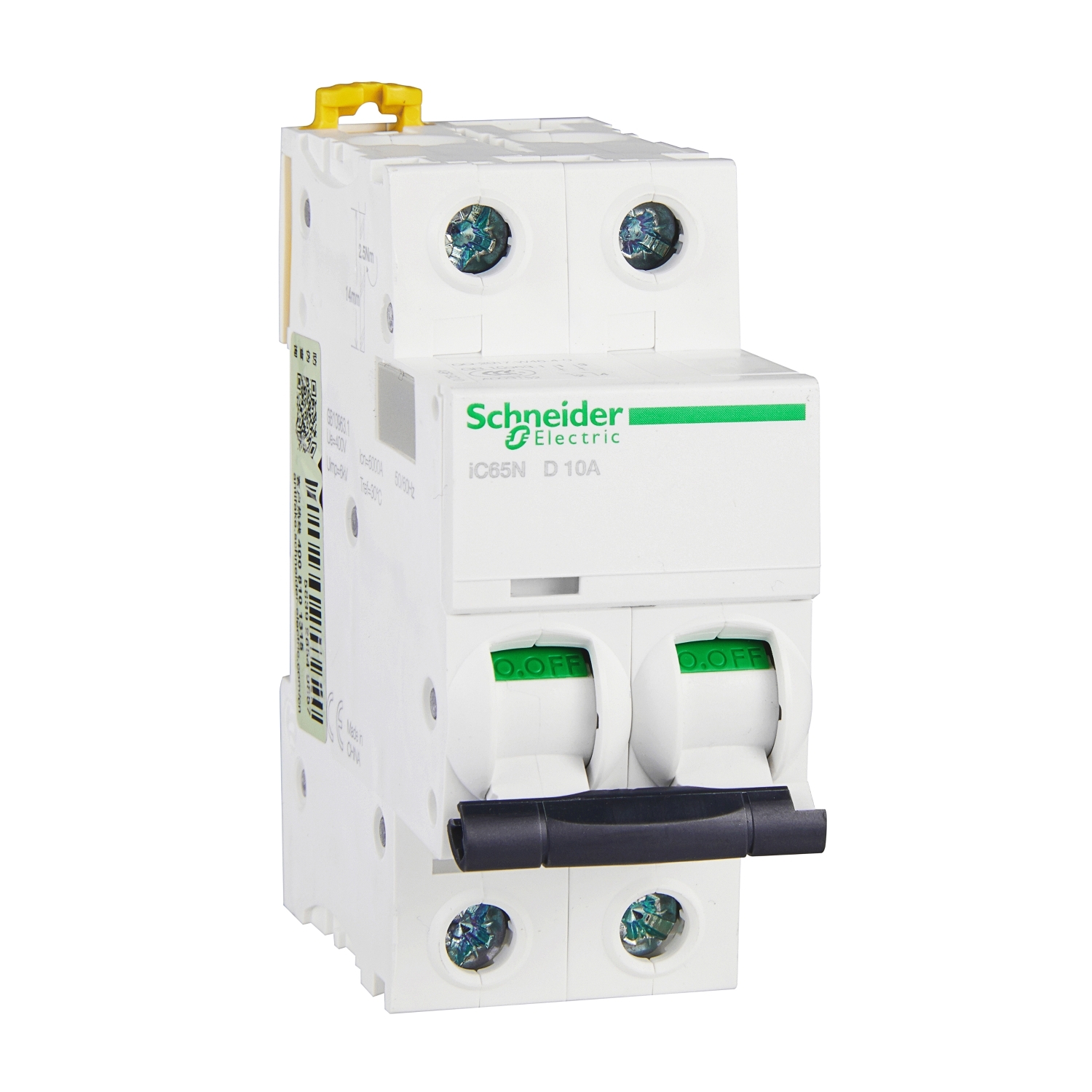 A9F19210 Acti9 iC65N 2P 10A D Miniature Circuit breaker