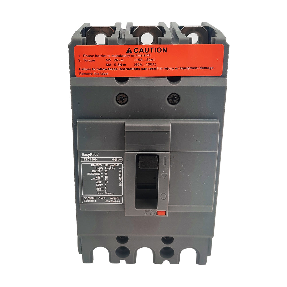 NEW EZC100F3100 circuit breaker EasyPact EZC100F TMD 100A 3p 3d