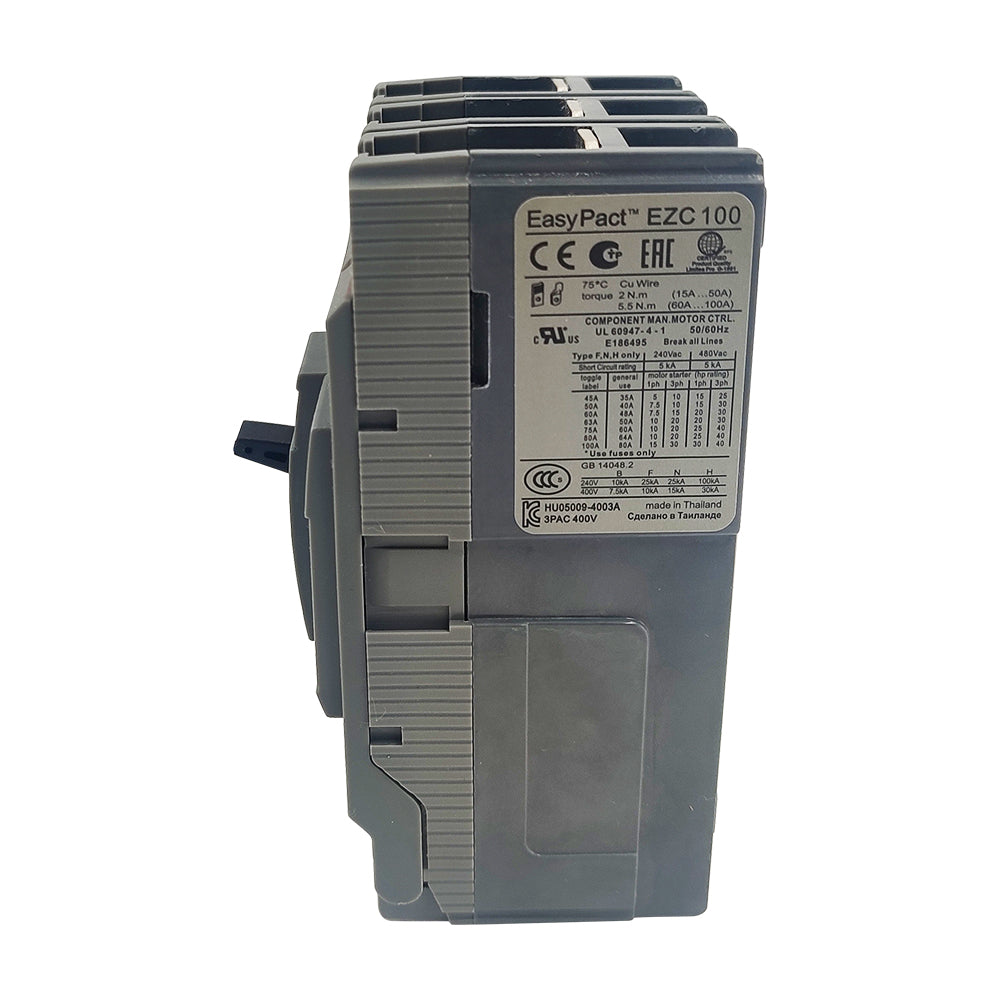 NEW EZC100F3100 circuit breaker EasyPact EZC100F TMD 100A 3p 3d