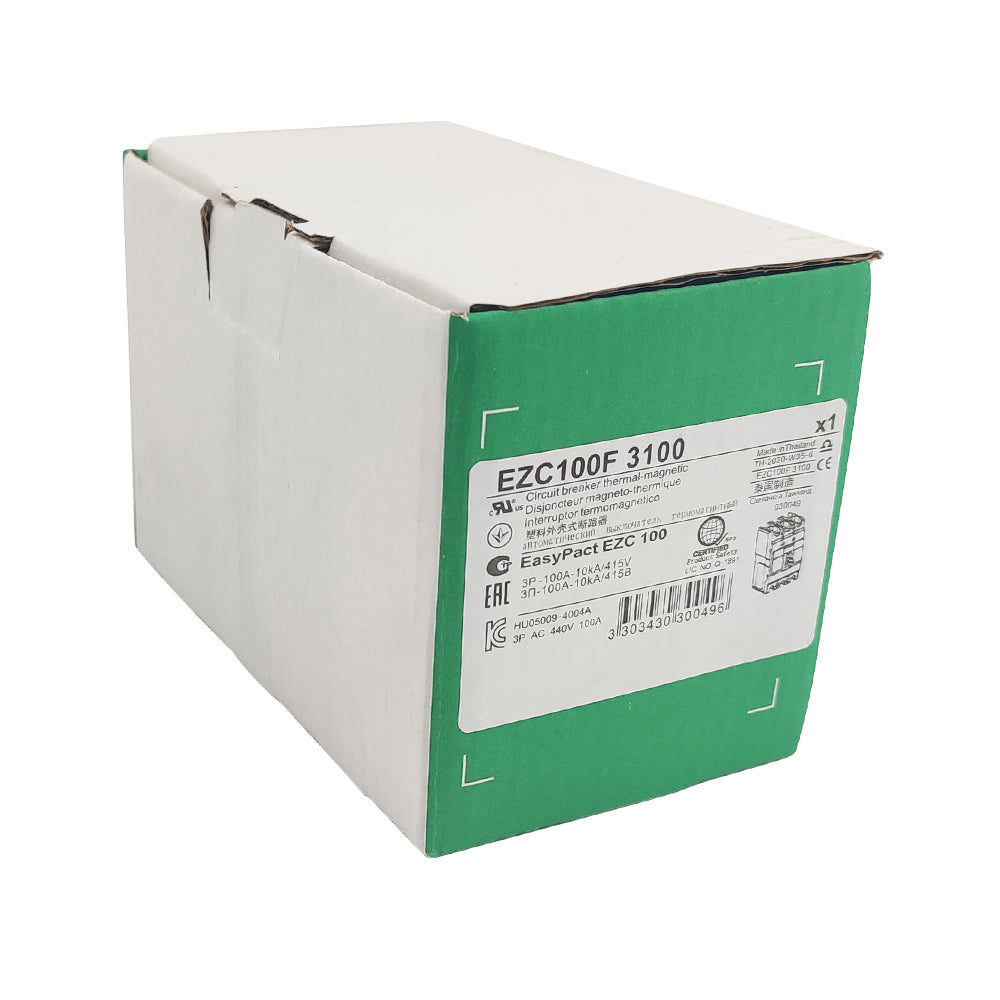 NEW EZC100F3100 circuit breaker EasyPact EZC100F TMD 100A 3p 3d