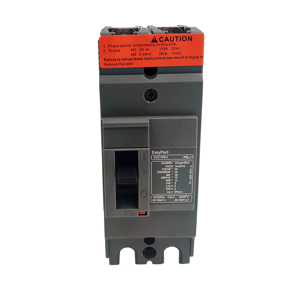 NEW EZC100H2100 Circuit breaker EasyPact EZC100H TMD 100A 2p 2d