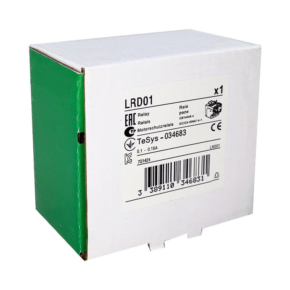 LRD01 Thermal Overload relays 0.1-0.16A apply to new LC1D contactor