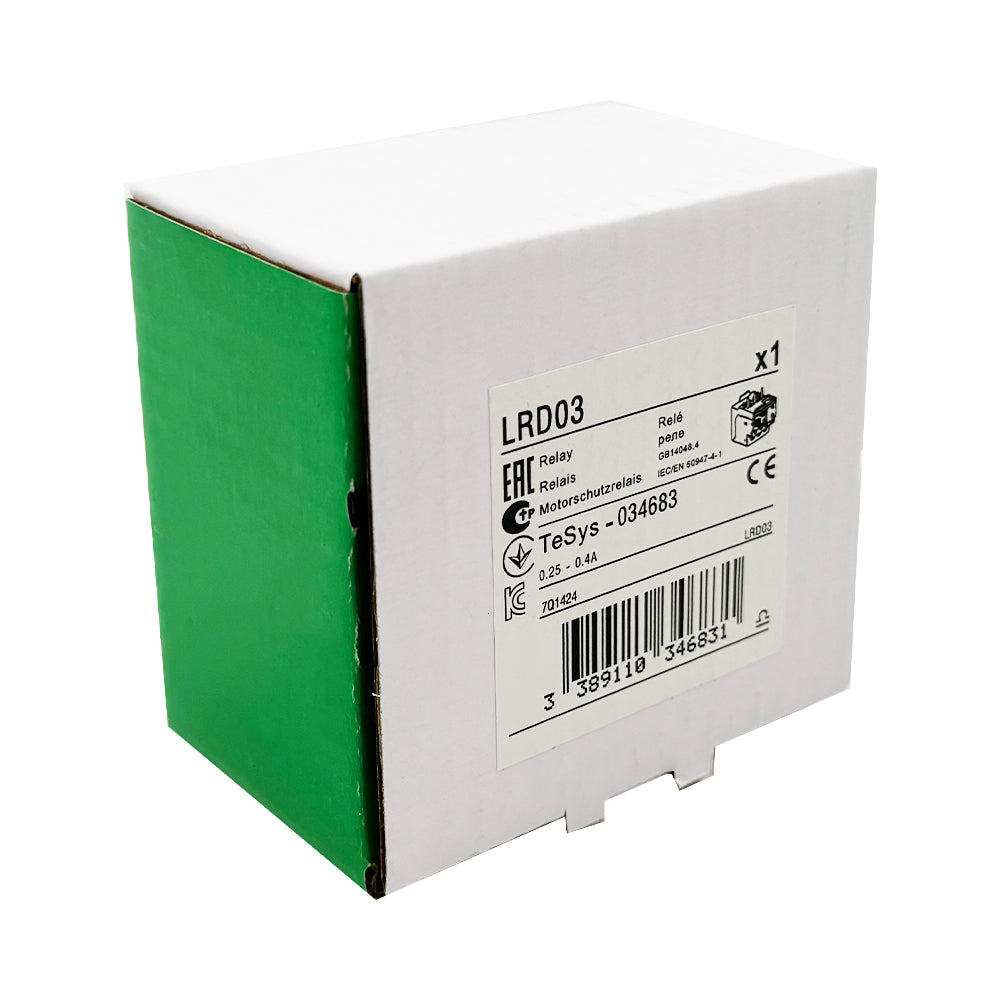LRD03 Thermal Overload relays 0.25-0.4A apply to new LC1D contactor