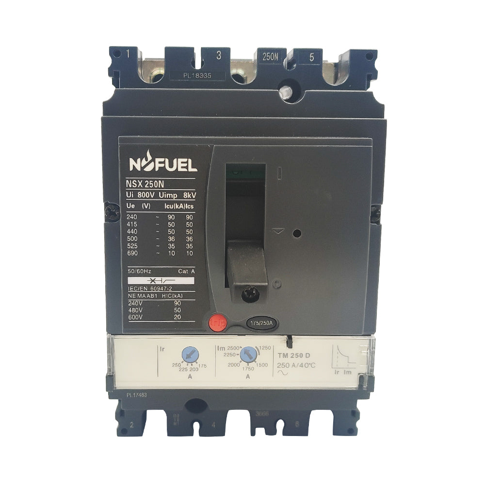 LV431830 NSX250N TM250D MCCB 3P3D Electric compact Circuit breaker
