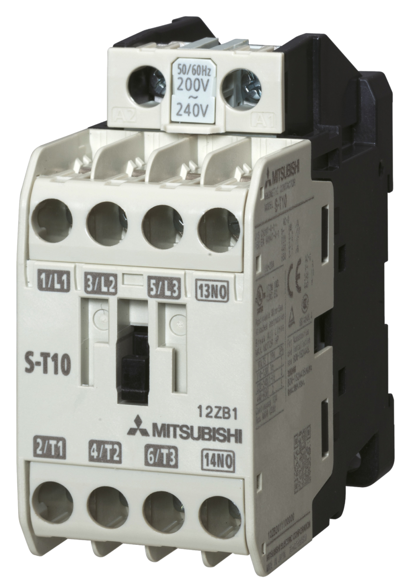 S-T10 AC200V 1B C VL Mitsubishi Magnetic Contactor 3P 4kW Coil AC200V