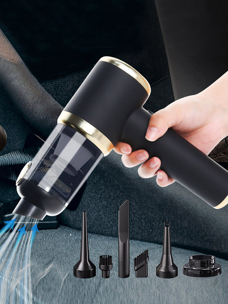 Car Vacuum Cleaner Wireless Portable Handheld Vacuum & Air Duster Cordless Rechargeable Hand Held Vacuums for Car Home Pet Hair-grikey