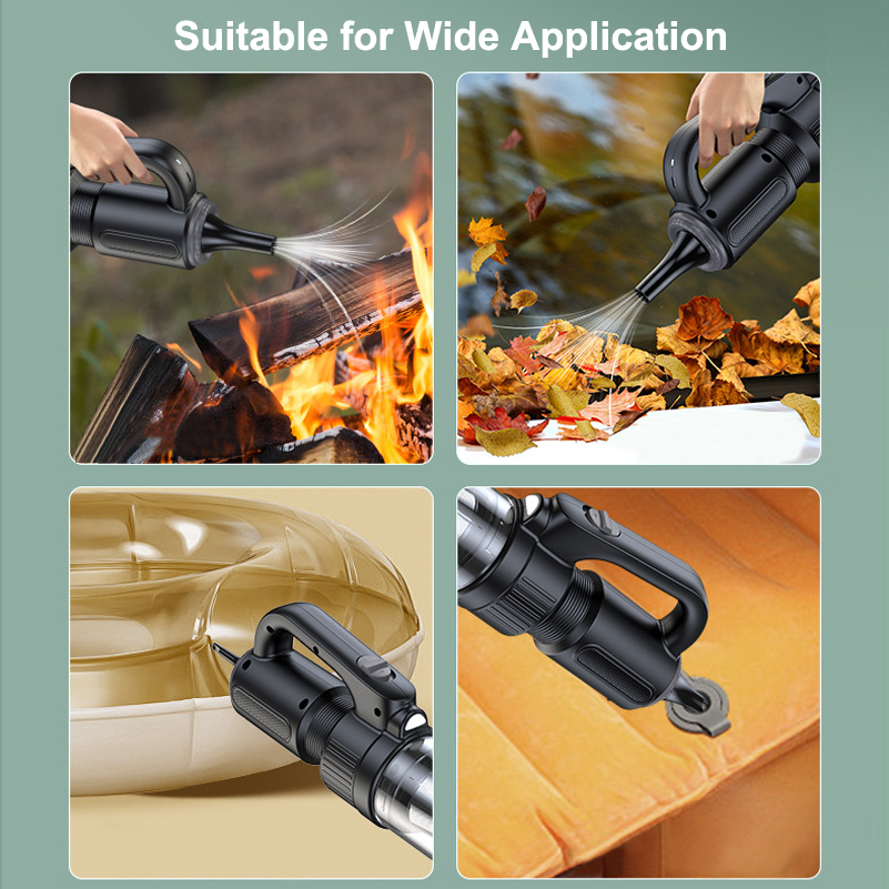 Car Vacuum Cleaner Cordless 2 in 1 Portable Handheld Vacuums & Air Duster with LED Light, Multi-Nozzles for Car Home Office Pet