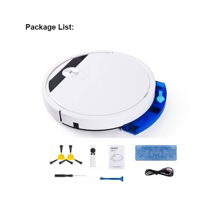 Robot Vacuum and Mop Combo Cleaner Slim Mopping Robotic Vacuum Cleaner with Water Tank for Hard Floor, Wood Floor, Pet Hair-grikey