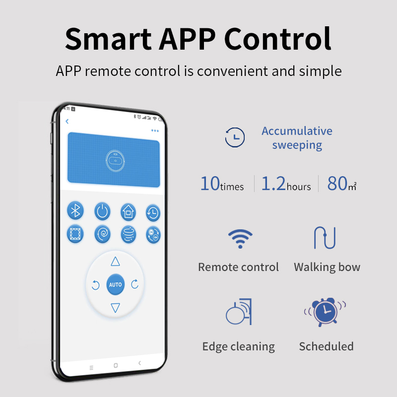 Robot Vacuum Cleaner, Robotic Vacuum and Mop Combo with Water Tank App Control, Ideal for Hard Floors Pet Hair Low Pile Carpet -grikey