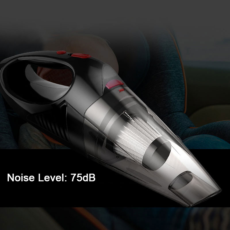 Car Vacuum Cleaner 120W High Power Portable Handheld Auto Vacuum for Wet and Dry Cleaning DC 12V Cord Car Vaccum with LED Light-grikey