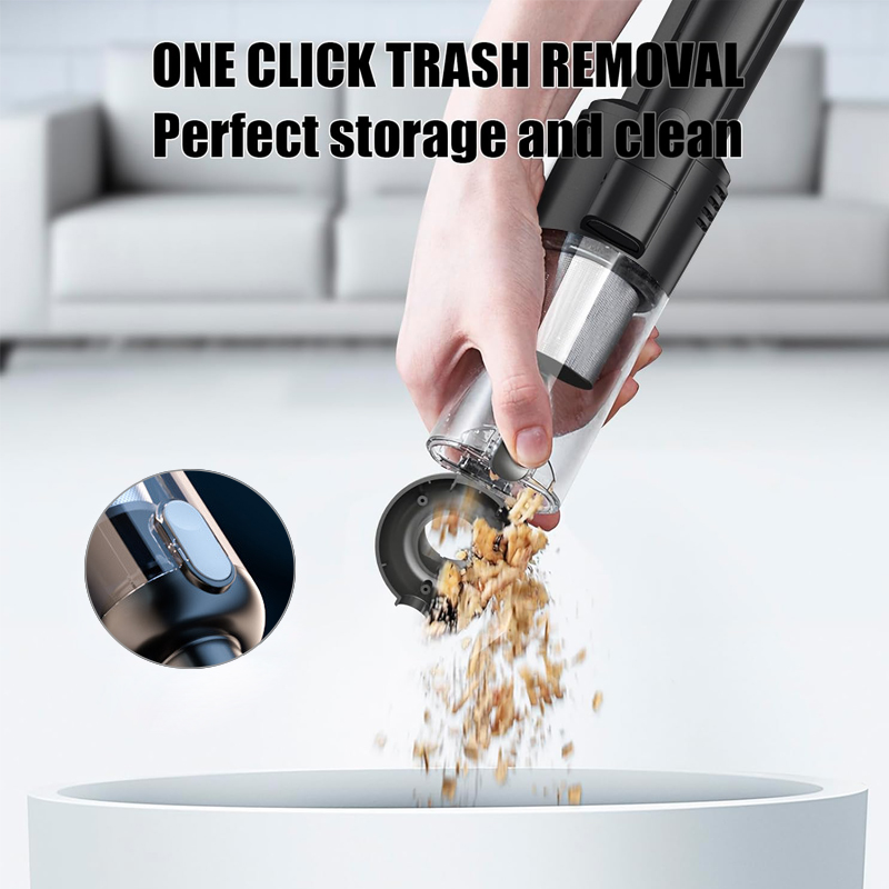 Handheld Car Vacuum Cleaner Cordless 9000PA Powerful Suction Portable Lightweight Hand Held Vacuum Large Capacity Battery Last Long Wireless Mini Vacuum With LED Light For Home Office Cleaning-grikey