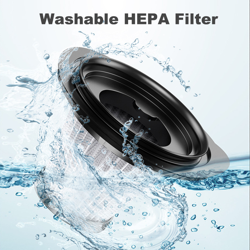 Wireless Vacuum Cordless Rechargeable 1000PA Strong Suction Hand Held Vacuum w/ LED Light Portable Mini Car Vacuum Cleaner-grikey