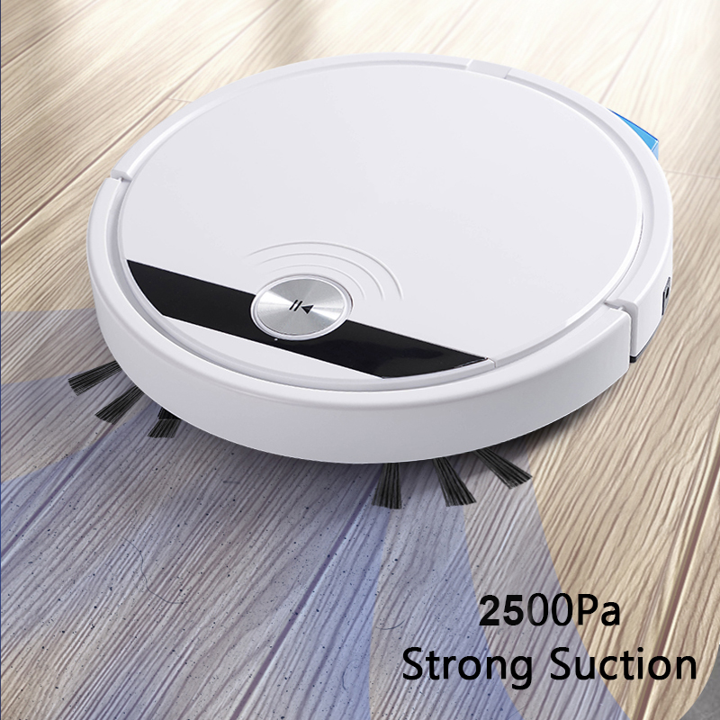 Robot Vacuum and Mop Combo Cleaner Slim Mopping Robotic Vacuum Cleaner with Water Tank for Hard Floor, Wood Floor, Pet Hair-grikey