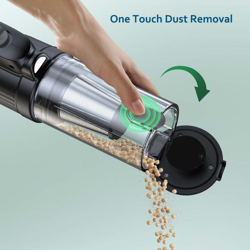 Car Vacuum Cleaner Cordless 2 in 1 Portable Handheld Vacuums & Air Duster with LED Light, Multi-Nozzles for Car Home Office Pet