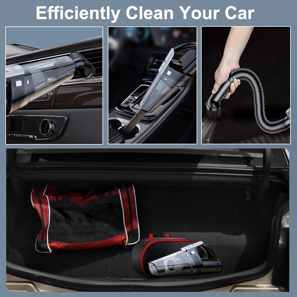 GRIKEY Car Vacuum Cleaner 12V Cord Vacuum Cleaner for Car Black