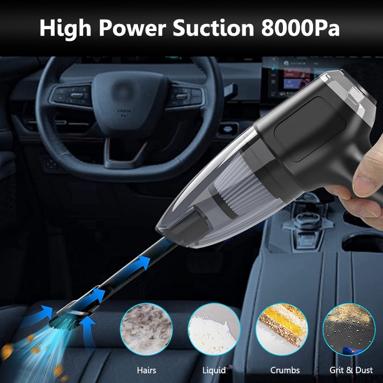 2 In 1 Rechargeable Blower Car Wireless Cleaner for Car Desk Vacuum Cleaner Air Duster Mini Vacuum Cleaner Very Powerful Wireless Hand Vacuum Cleaner-grikey