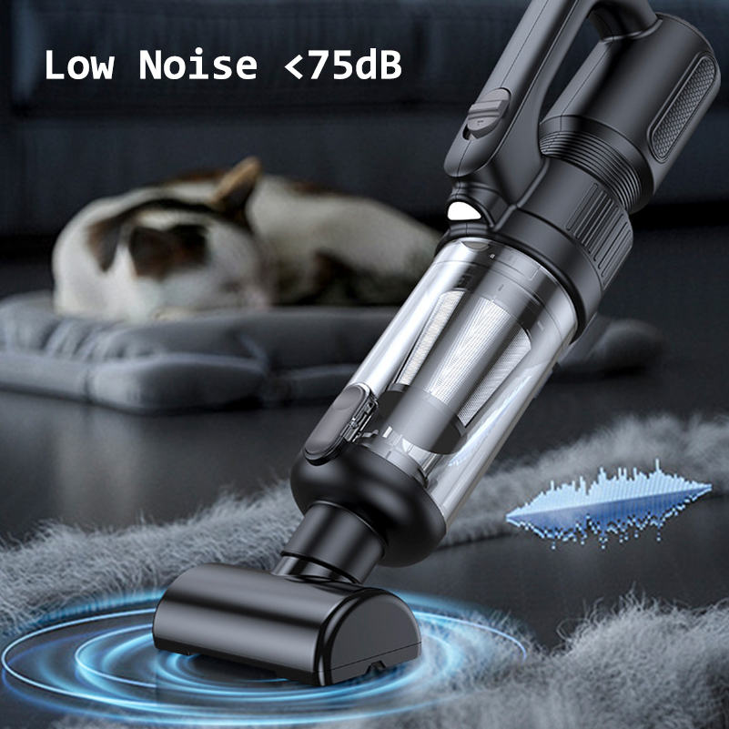 Car Vacuum Cleaner Cordless 2 in 1 Portable Handheld Vacuums & Air Duster with LED Light, Multi-Nozzles for Car Home Office Pet
