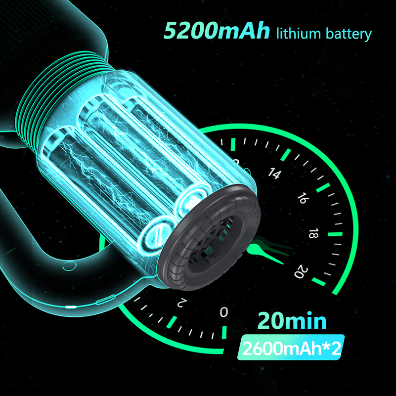 Car Vacuum Cleaner Cordless 2 in 1 Portable Handheld Vacuums & Air Duster with LED Light, Multi-Nozzles for Car Home Office Pet