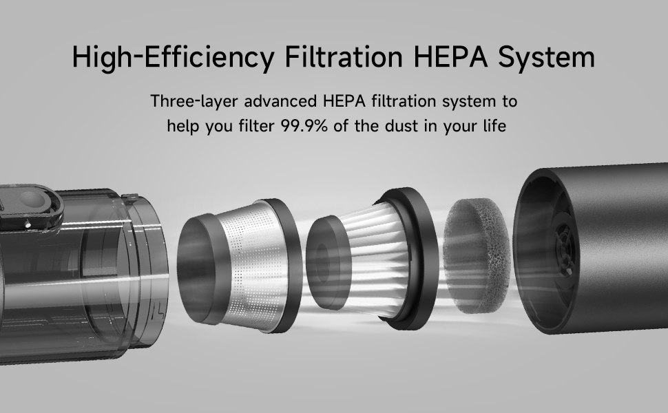 One-click Dust Emptying High Suction Power Cordless Vacuum Cleaner