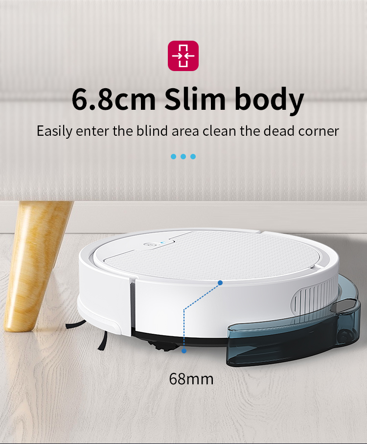 Robot Vacuum Cleaner, Robotic Vacuum and Mop Combo with Water Tank App Control, Ideal for Hard Floors Pet Hair Low Pile Carpet -grikey