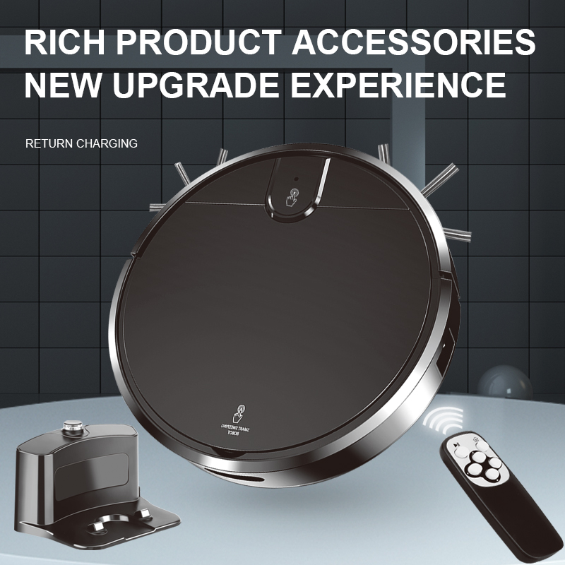 Smart Sweeping Robot Vacuum Cleaner with Remote Control and Automatic Recharging Features