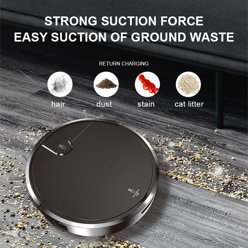 Smart Sweeping Robot Vacuum Cleaner with Remote Control and Automatic Recharging Features