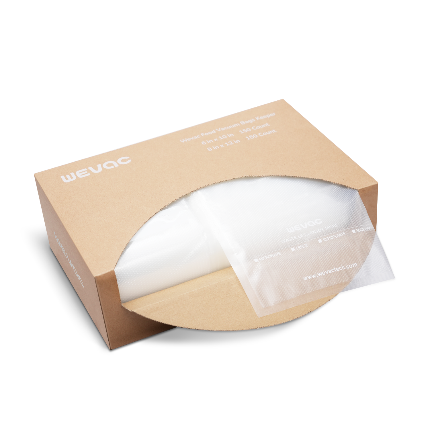 Vacuum Sealer BagWevac Embossed Vacuum Sealer Bags with Keeper