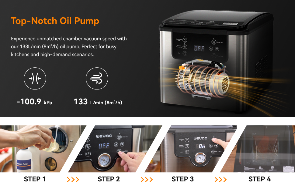 CV10 Turbo Chamber Vacuum Sealer (Oil Pump)Wevac